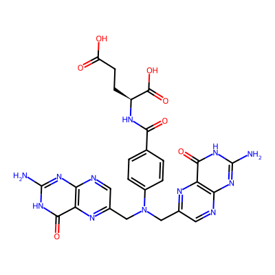 Chemical structure of Folic Acid Dihydrate - Impurity E (Freebase)
