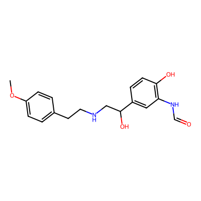 Chemical structure of Formoterol Impurity B