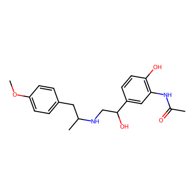Chemical structure of Formoterol Impurity C