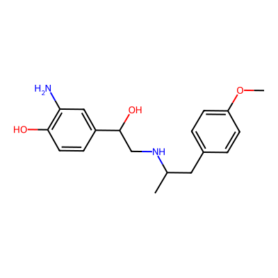 Chemical structure of Formoterol Impurity A