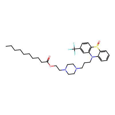 Chemical structure of Fluphenazine Decanoate S-oxide
