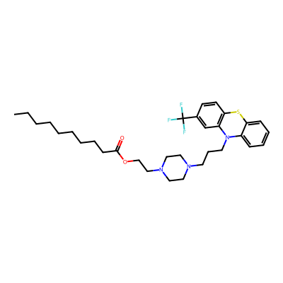 Chemical structure of Fluphenazine Decanoate