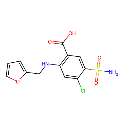 Chemical structure of Furosemide