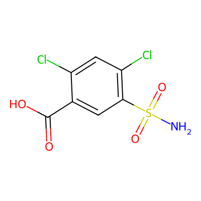 Chemical structure of Furosemide EP Impurity B