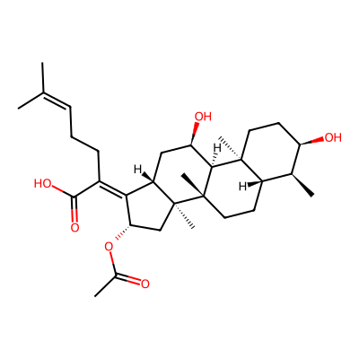 Chemical structure of Fusidic Acid