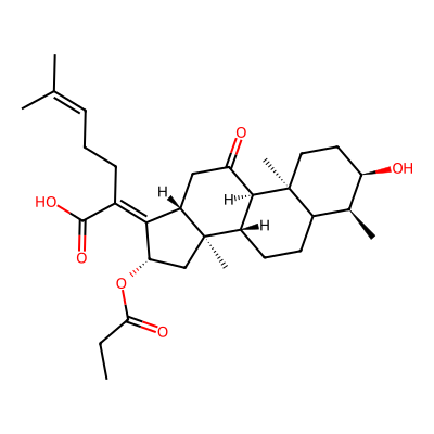Chemical structure of Fusidic Acid Impurity H
