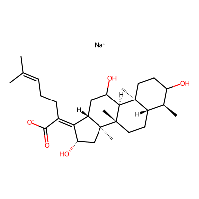 Chemical structure of Fusidic Acid Impurity O (Sodium Salt)