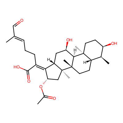 Chemical structure of Fusidic Acid Impurity F