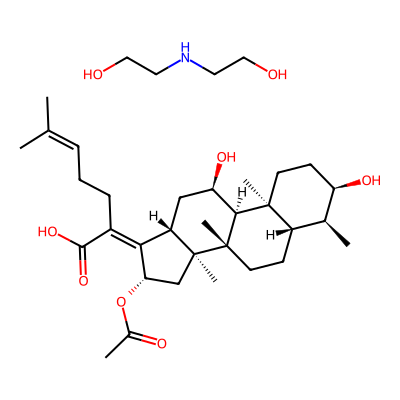 Chemical structure of Diethanolamine Fusidate