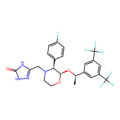 Chemical structure of Fosaprepitant Dimeglumine Aprepitant Impurity