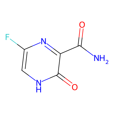 Chemical structure of Favipiravir