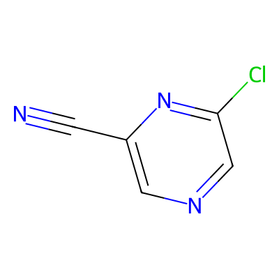 Chemical structure of 6-Chloropyrazine-2-carbonitrile