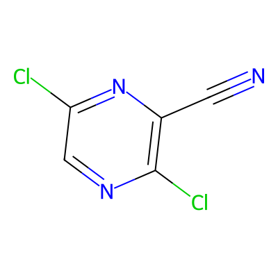 Chemical structure of 3,6-Dichloropyrazine-2-carbonitrile
