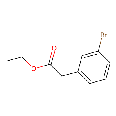 Chemical structure of Ethyl 2-(3-bromophenyl)acetate