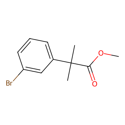 Chemical structure of Methyl 2-(3-Bromophenyl)-2-methylpropanoate