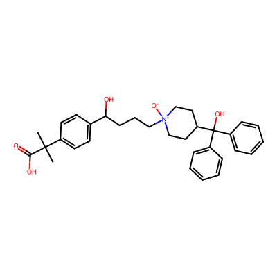 Chemical structure of Fexofenadine N-Oxide