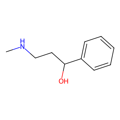 Chemical structure of Fluoxetine Hydrochloride - Impurity A (Freebase)