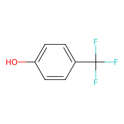 Chemical structure of 4-Trifluoromethylphenol