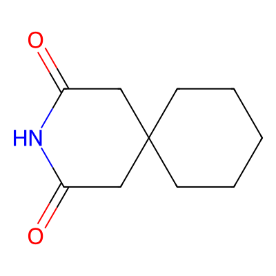 Chemical structure of 3,3-Pentamethylene Glutarimide