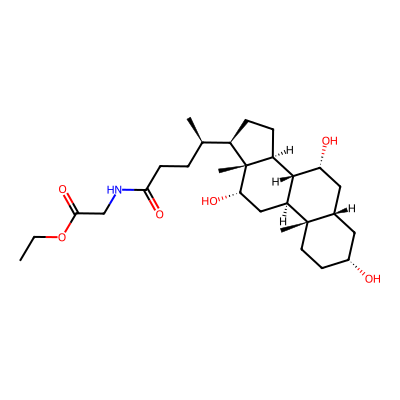 Chemical structure of Glycocholic Acid Ethyl Ester