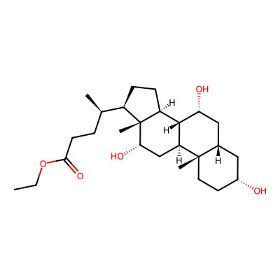 Chemical structure of Cholic Acid Ethyl Ester