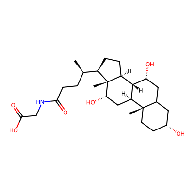 Chemical structure of Glycocholic Acid