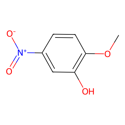 Chemical structure of 2-Methoxy-5-nitrophenol