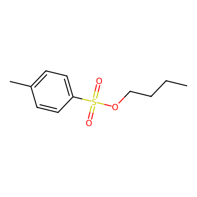 Chemical structure of Butyl p-toluenesulfonate