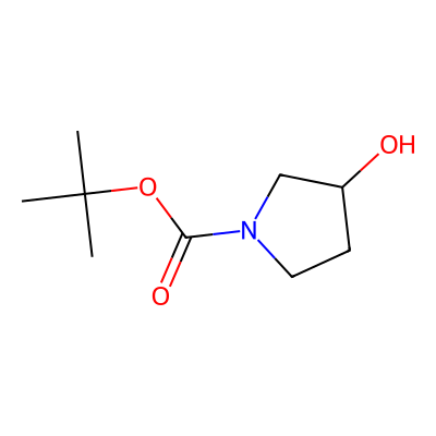 Chemical structure of 1-Boc-3-hydroxypyrrolidine