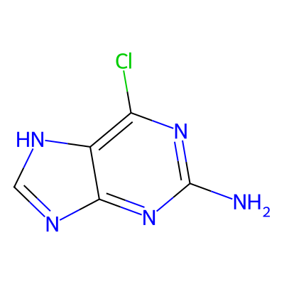 Chemical structure of 6-Chloroguanine