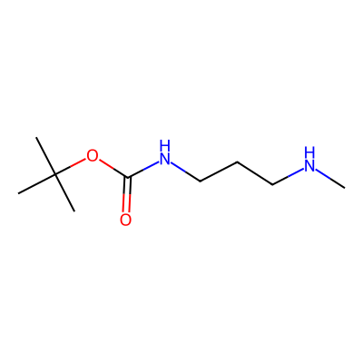 Chemical structure of tert-Butyl 3-(Methylamino)propylcarbamate