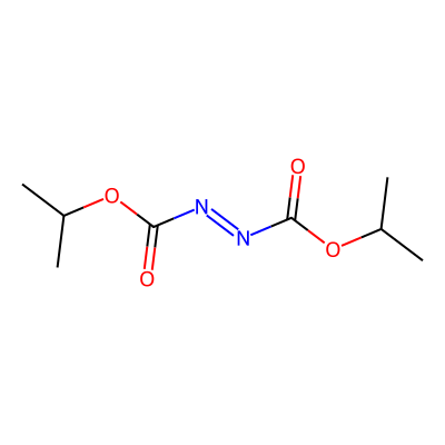 Chemical structure of Diisopropyl Azodicarboxylate