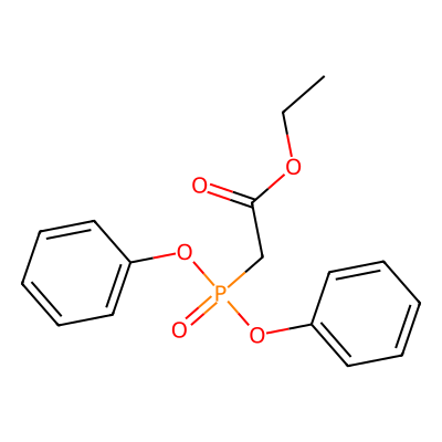 Chemical structure of Diphenylphosphonoacetic Acid Ethyl Ester