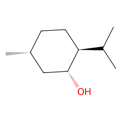 Chemical structure of L-Menthol