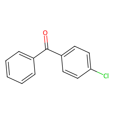 Chemical structure of 4-Chlorobenzophenone