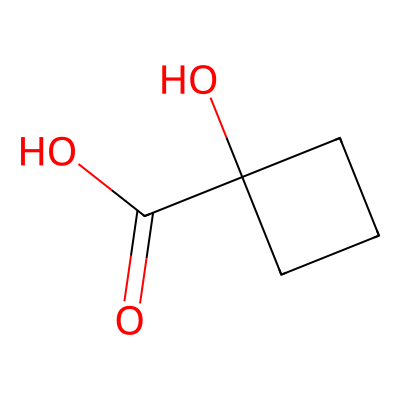 Chemical structure of 1-Hydroxycyclobutanecarboxylic Acid