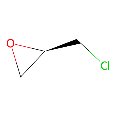Chemical structure of (R)-Epichlorohydrin