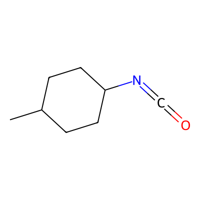 Chemical structure of Trans-4-Methylcyclohexylisocyanate