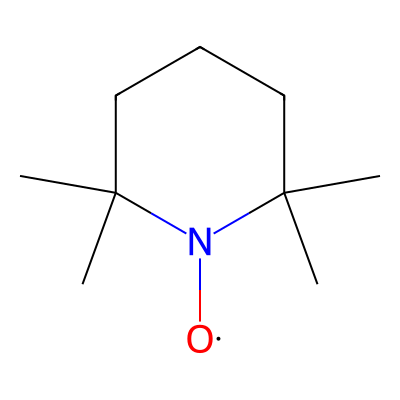 Chemical structure of 2,2,6,6-Tetramethylpiperidinooxy