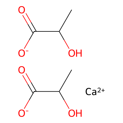 Chemical structure of Calcium Lactate WS