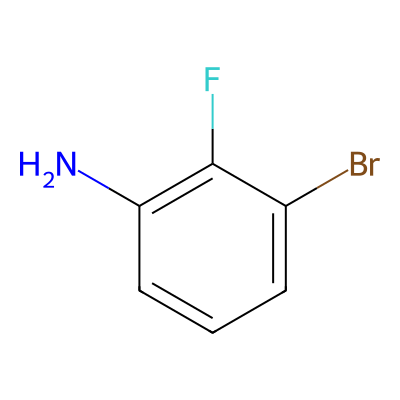Chemical structure of 3-Bromo-2-fluoroaniline