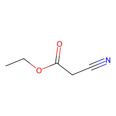 Chemical structure of Ethyl Cyanoacetate