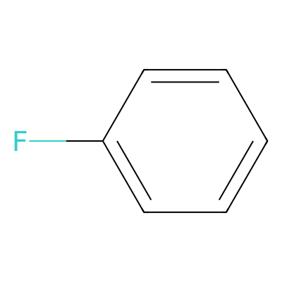 Chemical structure of Fluorobenzene