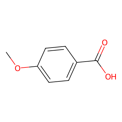 Chemical structure of 4-Methoxy-benzoic Acid