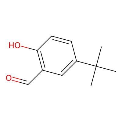 Chemical structure of 5-tert-Butyl-2-hydroxybenzaldehyde