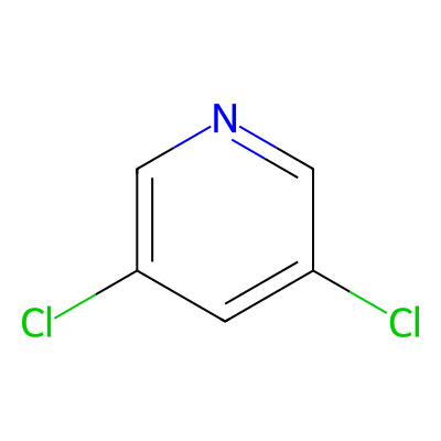 Chemical structure of 3,5-Dichloropyridine