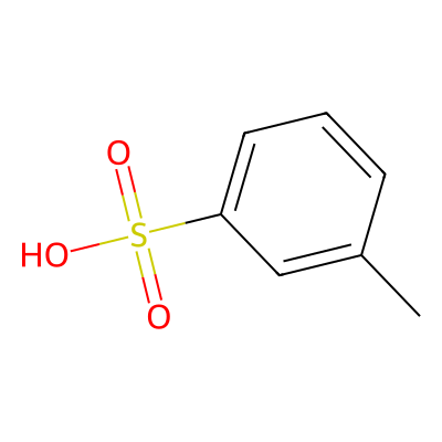 Chemical structure of Meta Toluenesulfonic acid