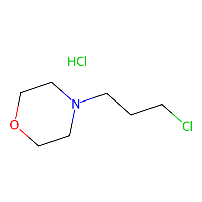 Chemical structure of 4-(3-Chloropropyl)morpholine Hydrochloride