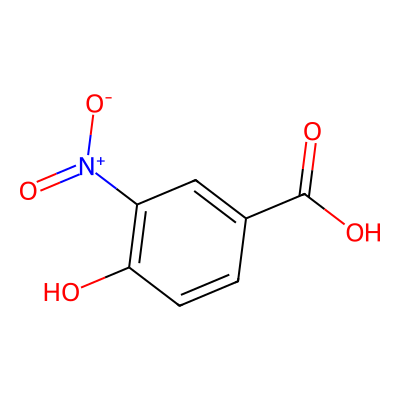 Chemical structure of 4-Hydroxy-3-nitrobenzoic acid