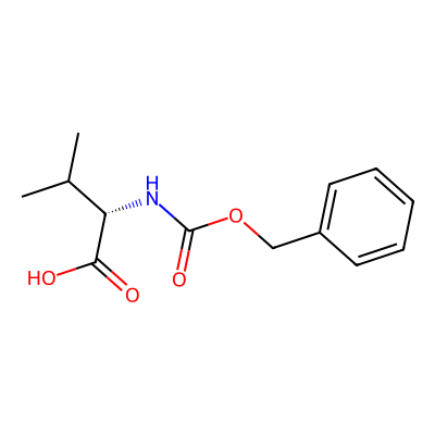 Chemical structure of N-Cbz-L-valine